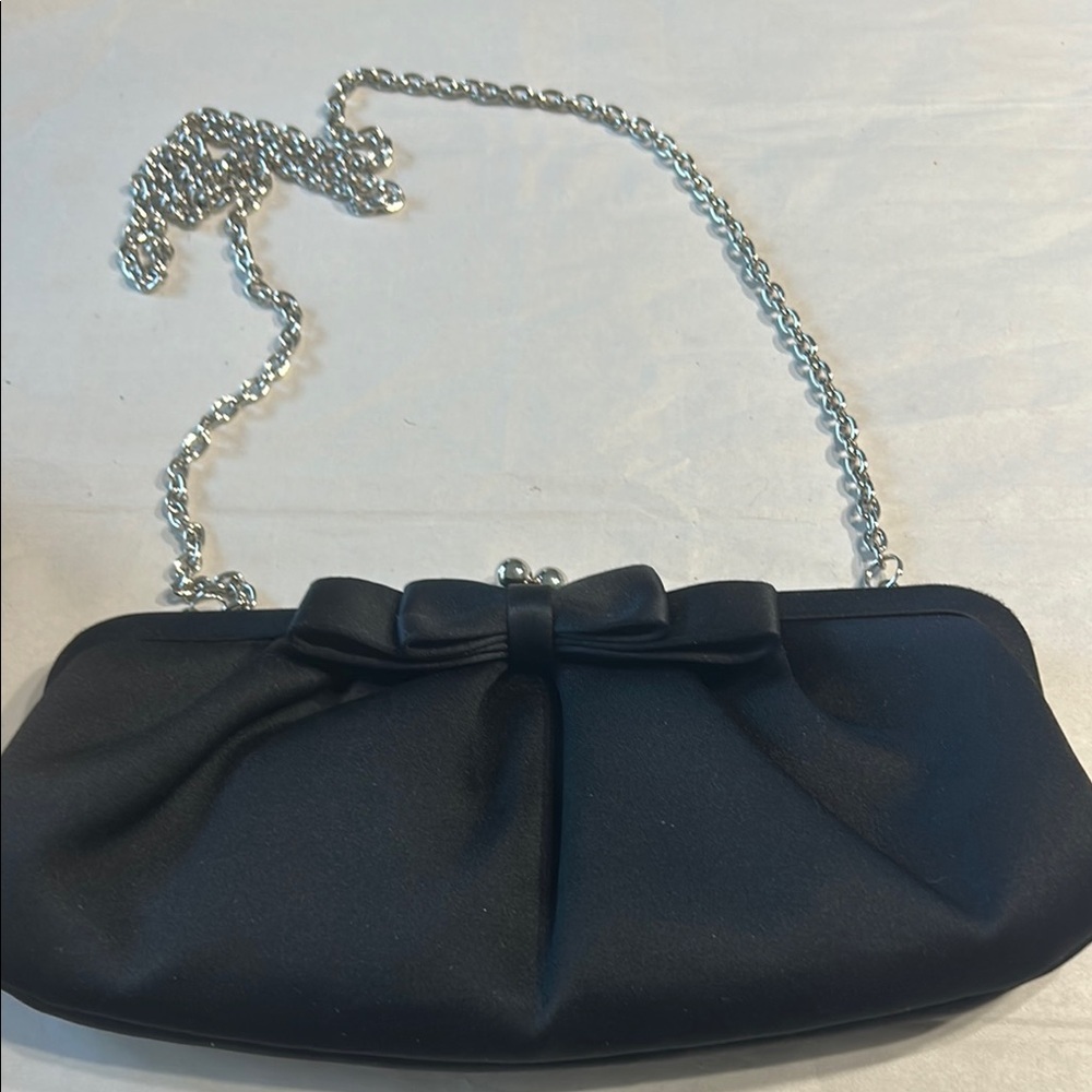 Talbots Black and Silver Clutch